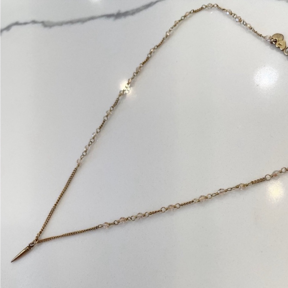 Chan Luu Golden Shadow Swarovski Crystal Layering Necklace - Picture 4 of 5